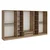 Hanah Home Garderober Kale-7674, 360x210x52 cm, Braon