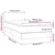 Vidaxl Box spring postelja z vzmetnico LED temno rjava 90x190 cm blago