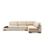 Atelier del Sofa Ugaona garnitura Tulip 97x80x313cm Bež