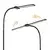 LED prigušiva podna lampa TEILO LED/14W/230V 3000/4000/6000K crna