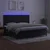 Vidaxl Box spring postelja z vzmetnico LED črna 200x200 cm žamet
