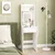 HOMCOM HOMCOM toaletna mizica iverna plošča, MDF 45D x 45Š x 152V cm bela, (5000242539)