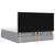 Otomanski krevet s madracem&LED svijetlosivi 180x200cm tkanine