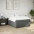 Vidaxl Box spring postelja z vzmetnico temno siva 140x200 cm blago