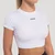 GymBeam Women‘s Flow Crop Top White