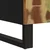 Komoda s 2 vrata 90 x 33 x 75 cm od masivnog obnovljenog drva