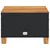 Vrtni stol crni 55 x 55 x 36 cm od poliratana i bagremovog drva