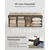 Songmics Shranjevalna klop 110x38x38 cm rjava