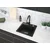 Deante ZQZ 211A Sudopera, 1 korito, 15cm, Granitna + BEN 262M Slavina, 355mm, Crna
