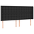 vidaXL Box spring postelja z vzmetnico LED črna 180x200 cm um. usnje