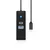 Orico PWCUR-C3 HUB USB-C adapter - USB 3.0/USB-C/RJ45 1m, črn