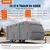 VEVOR Prevleka za avtodom Class A 85x27x28 m siva
