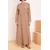 Trendyol Modest Ženska haljina Tctss26Eb00074, Bež