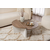 Hanah Home Klub sto-set Orion, 90x60x30, 85x30x35cm, 2 komada, Braon