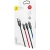 Baseus 3in1 Cable USB-C / Lightning / Micro 3,5A 0,3m (Black)