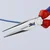 KNIPEX Špicasta klešta sa bočnim sečenjem hromirana 200 mm 26 15 200 crveno-plava