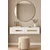 Hanah Home komoda Rany 120, 120 cm, bela / zlatna