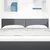 vidaXL vidaXL Vzglavje Preprosta Oblika Temno Sivo 160 cm Svileni Material, (22049685)
