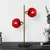 Opviq Stona lampa Benek-15-14561, 36x18x58 cm, IP20, Zlatno-crvene boje
