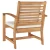 Stolica 2 Komad Smeđa i krem 65 x 60 x 76,5 cm Čvrsto teak drvo