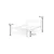 Woody Fashion Double Bedstead K70 - White (120 x 200)