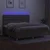 Vidaxl Box spring postelja z vzmetnico LED taupe 200x200 cm blago