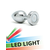 Rimba Pisa Butt Plug with LED Lights Silver