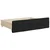 Dnevni krevet na razvlačenje s ladicama crni 80x200 cm tkanina