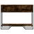 Konzolni stol boja hrasta 100 x 35 x 74,5 cm konstruirano drvo