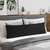 Jastučići za sofu 2 pcs Crna 145 x 40 cm tkanina