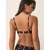 Next Bikini zgornji del temno rjava/bela