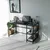 Hanah home Radni sto 130x75x60cm Crno-Sivi