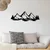 Wallity Zidna dekoracija Nino, 68,5x23,5cm, Crna