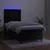 Vidaxl Box spring postelja z vzmetnico LED črna 90x200 cm žamet