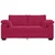 Vidaxl Dvosed vinsko rdeč 180x77x82 cm žamet