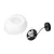 BRILAGI - Luster na sajli PEBBLES 1xE27/40W/230V prečnik 30 cm crna