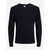 JACK & JONES Pulover JJEBASIC KNIT V-NECK, črna
