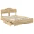 Krevet s od storage Sonoma hrast 150 x 200 cm Konstruirano drvo