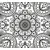 Tapeta črnobeli ornament - 294x270