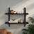 Hanah Home Zidna polica Vlnt126Syh, Crna