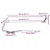 vidaXL LED trak 110 cm večbarvno PVC