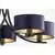 Jupiter 2101 - Luster na lancu ARTHUR 5xE27/15W/230V plave/crne boje
