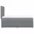 VIDAXL Box spring postelja z vzmetnico svetlo siv 100x200 cm blago