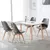 ModernHome trpezari?ske stolice set od 4 Filipo tamno sive