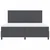 Vidaxl LED Box Spring Postelja Temno siva in bela 200 x 200 cm