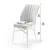 Hanah Home Set 6 trpezarijskih stolica Flex Kapućino-Crni