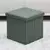 Autronic Tabure Stool with storage space, green corduroy fabric (TAB-471 GRN6)