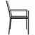 Vrtne stolice 4 kom crne 54 x 62,5 x 89 cm od poliratana