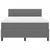 Vidaxl LED Box Spring Postelja Svetlo siva in bela. 140 x 190 cm