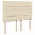 vidaXL Box spring postelja z vzmetnico krem 140x200 cm blago